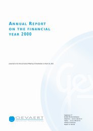 ANNUAL REPORT ON THE FINANCIAL YEAR 2000