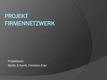 Projekt Firmennetzwerk