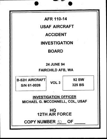 COPY NUMBER 8L OF - Air Force Freedom of Information Act