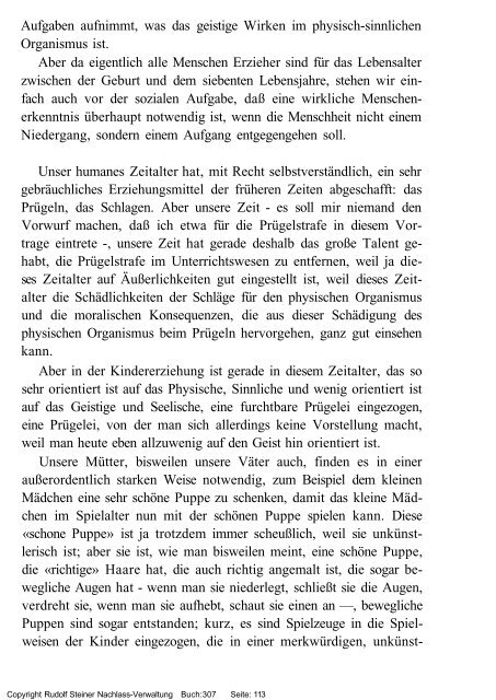 rudolf steiner gesamtausgabe vortrÃ¤ge - Freie Verwaltung des ...