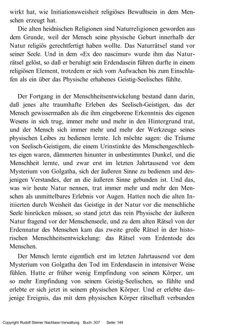 rudolf steiner gesamtausgabe vortrÃ¤ge - Freie Verwaltung des ...