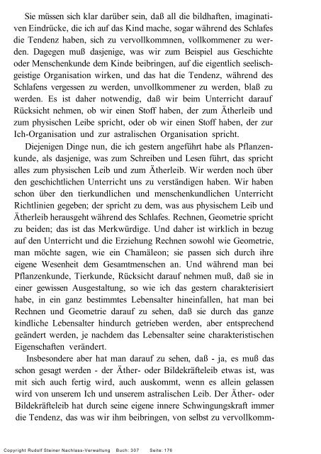 rudolf steiner gesamtausgabe vortrÃ¤ge - Freie Verwaltung des ...