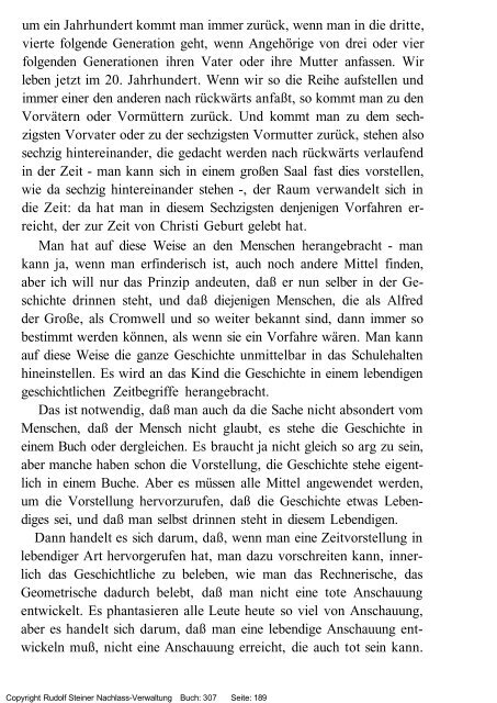 rudolf steiner gesamtausgabe vortrÃ¤ge - Freie Verwaltung des ...