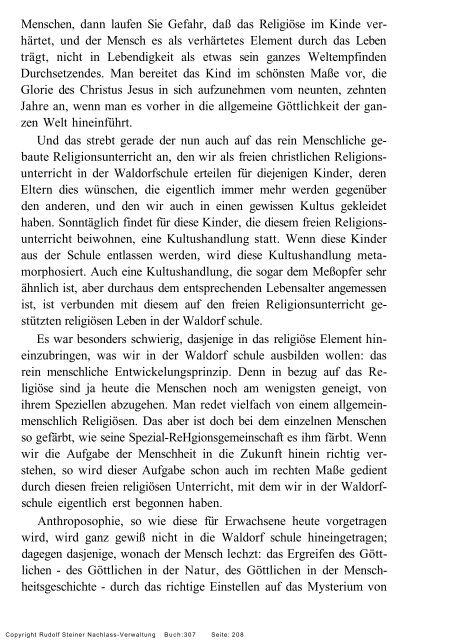 rudolf steiner gesamtausgabe vortrÃ¤ge - Freie Verwaltung des ...