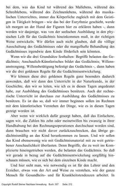 rudolf steiner gesamtausgabe vortrÃ¤ge - Freie Verwaltung des ...