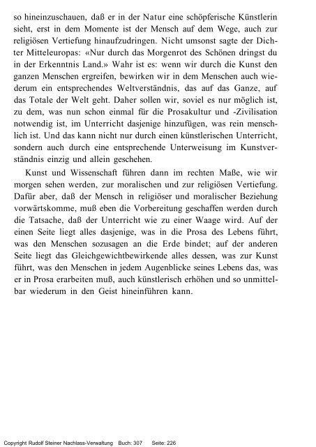 rudolf steiner gesamtausgabe vortrÃ¤ge - Freie Verwaltung des ...