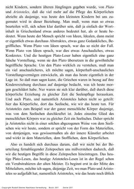 rudolf steiner gesamtausgabe vortrÃ¤ge - Freie Verwaltung des ...