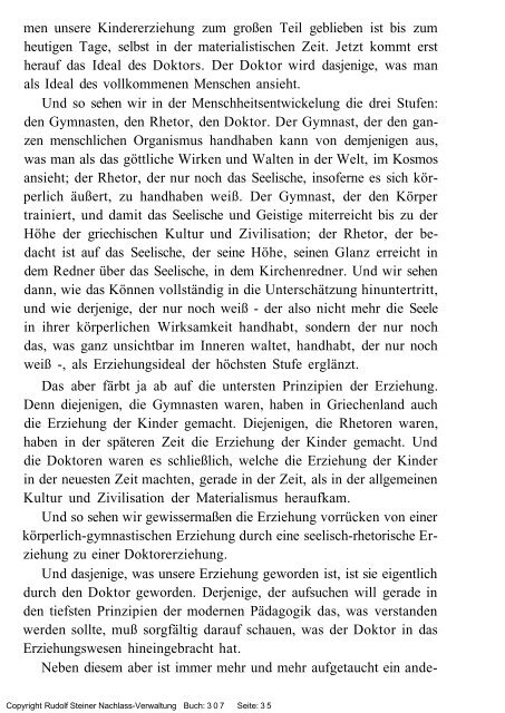 rudolf steiner gesamtausgabe vortrÃ¤ge - Freie Verwaltung des ...