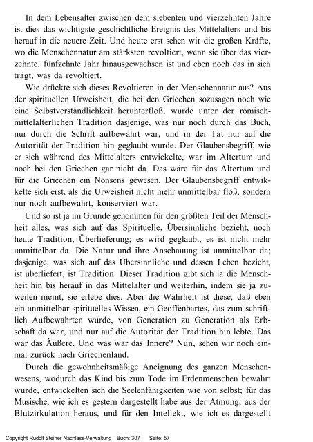 rudolf steiner gesamtausgabe vortrÃ¤ge - Freie Verwaltung des ...