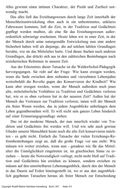 rudolf steiner gesamtausgabe vortrÃ¤ge - Freie Verwaltung des ...