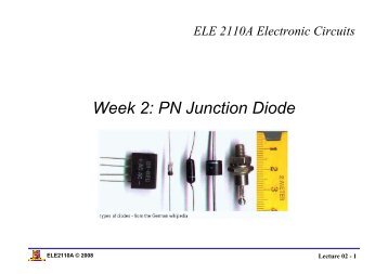 Week 2: PN Junction Diode