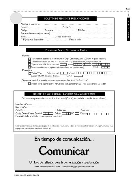 Comunicar 39 - Revista Comunicar