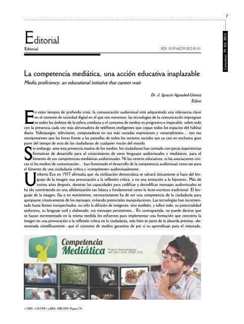 Comunicar 39 - Revista Comunicar