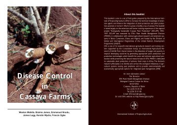 Disease Control in Cassava Farms Disease Control in ... - IITA