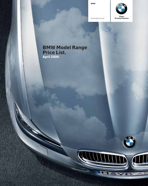 BMW Model Range Price List. - BMW South Africa