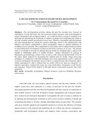 Land use Modeling for Sustainable Rural Development