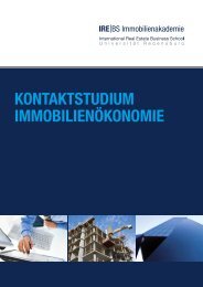StudienbroschÃ¼re.pdf - IREBS Immobilienakademie