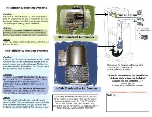 Get the Most From your Mid and Hi efficiency heating system. - Hoyme