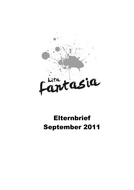 2011 09 19 Elternbrief September - Kita Fantasia