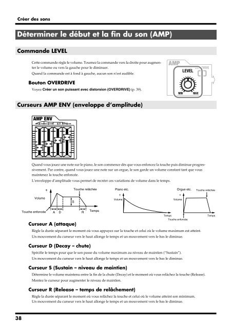 SH-201 Mode d'emploi - Roland Central Europe