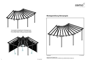 Montageanleitung Sternpergola - Osmo