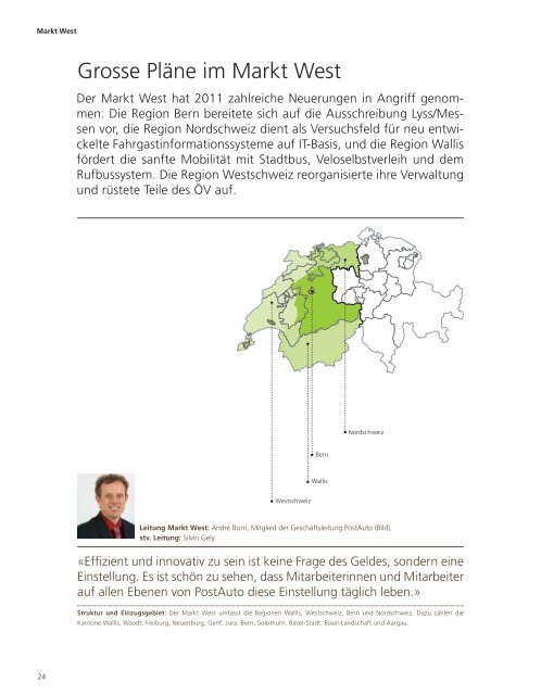 Leistungsbericht 2011. Post Auto Schweiz AG. - PostBus