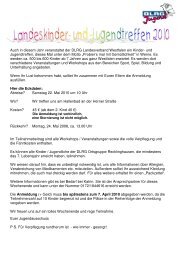 Ausschreibung Landesjugendtreffen - DLRG Recklinghausen