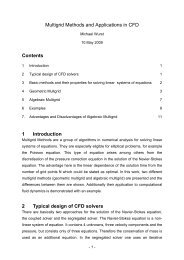 Multigrid Methods and Applications in CFD