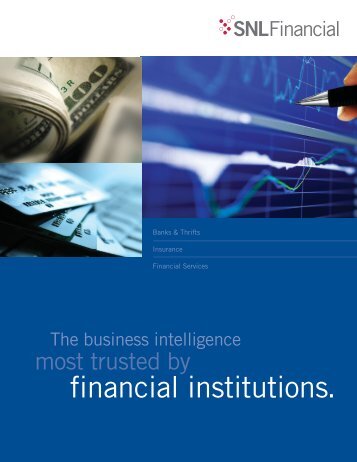 Download SNL Financial Institutions brochure