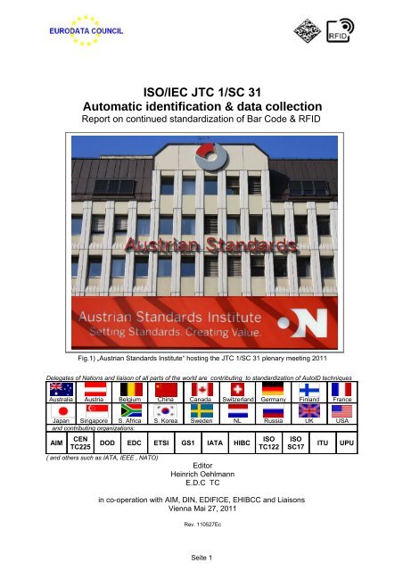 ISO/IEC JTC 1/SC 31 Automatic identification ... - eurodata council