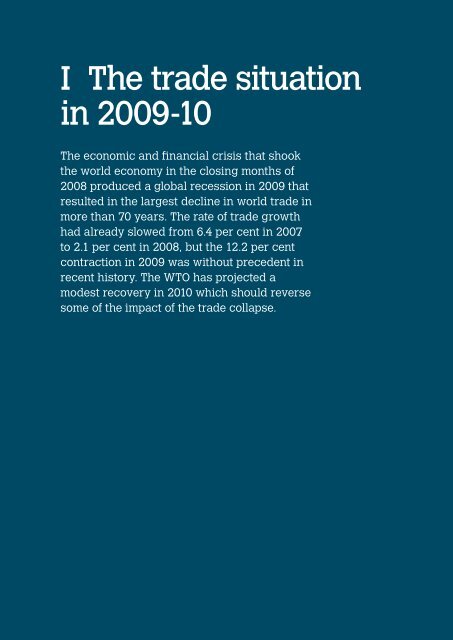 WTO: World Trade Report 2010 - World Trade Organization