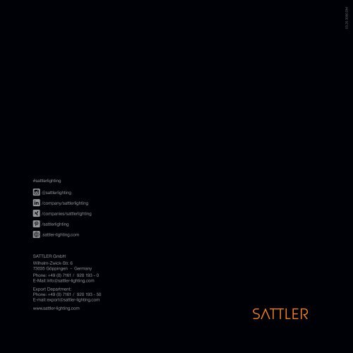 SATTLER - light in new dimension 2 - NEWS 2020