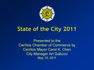 State of the City 2011 - City of Cerritos