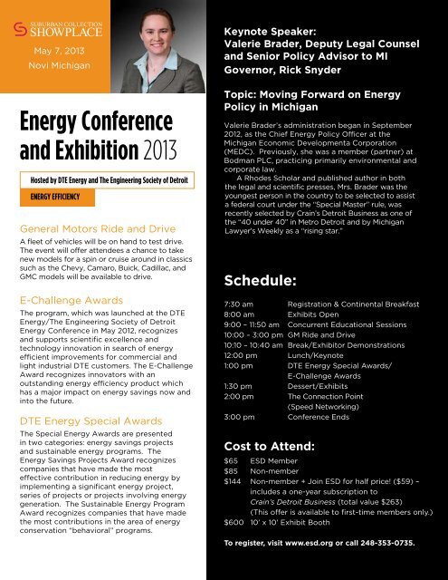 DTE Energy Conference - Michigan Society of Planning