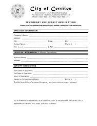 Temporary Use Permit Application (PDF) - City of Cerritos