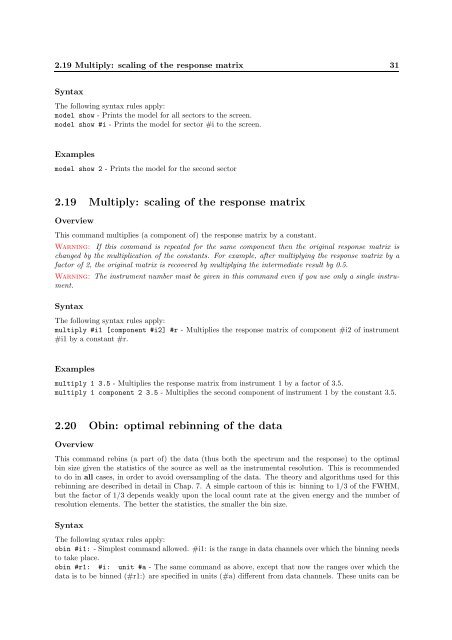 SPEX Reference manual (PDF) - SRON
