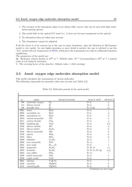 SPEX Reference manual (PDF) - SRON