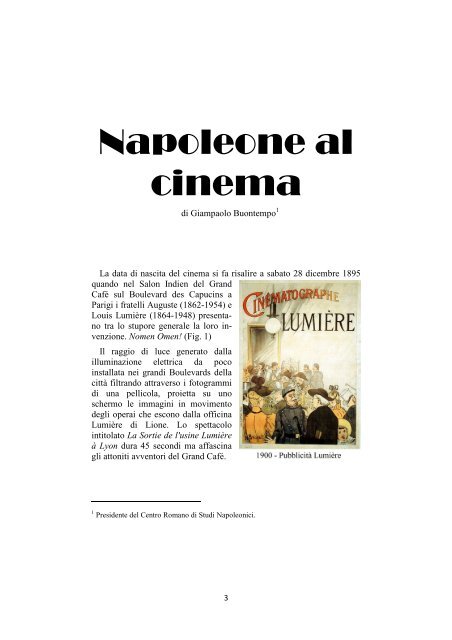 Napoleone Al Cinema