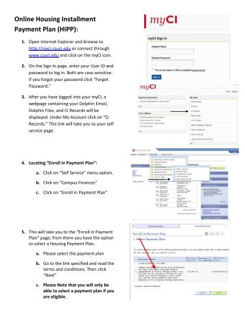 How to Enroll Online Housing Installment Payment Plan (HIPP)