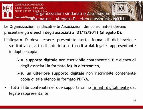 Slide (in formato .pdf) - Camera di Commercio di Bologna