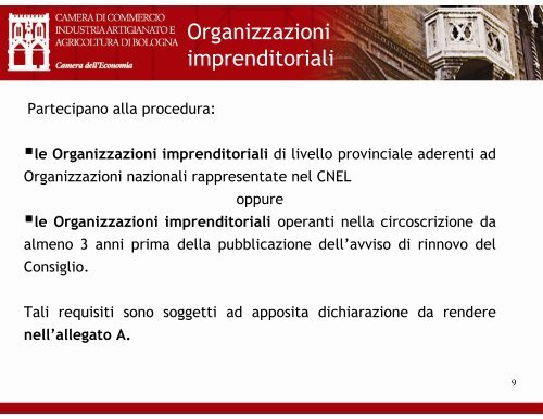 Slide (in formato .pdf) - Camera di Commercio di Bologna