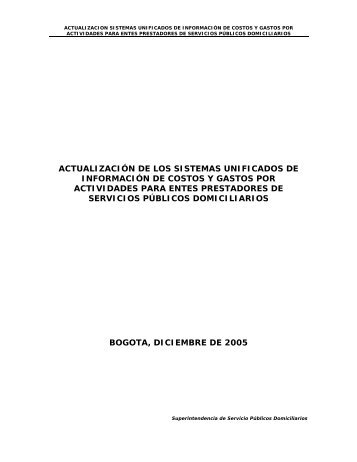 ActualizaciÃ³n sistemas unificados de informaciÃ³n de costos y gastos ...