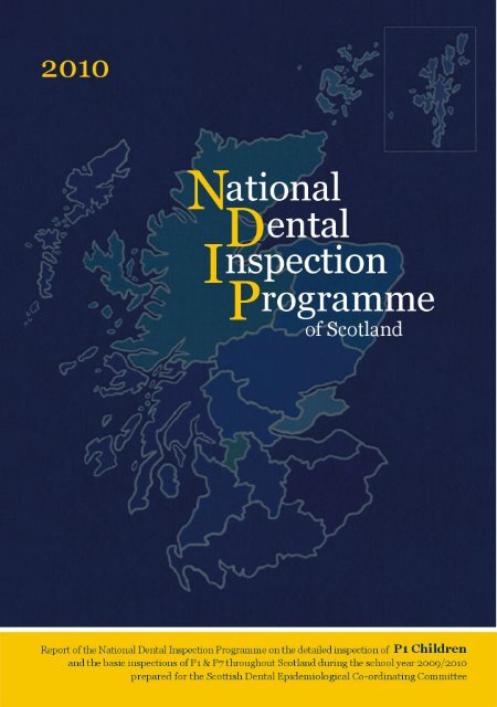 National Dental Inspection Programme of Scotland - Scottish Dental