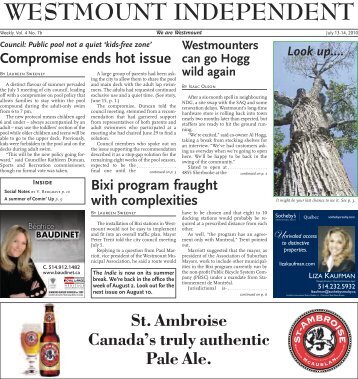 July 13 - Westmount Independent