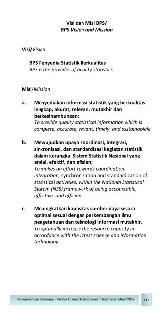 Edisi Maret 2009 - Badan Pusat Statistik