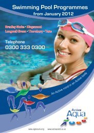 Swimming Pool Programmes - Active Centre