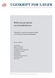 nr. 6 Referenceprogram om kontakteksem - Ugeskrift for LÃ¦ger