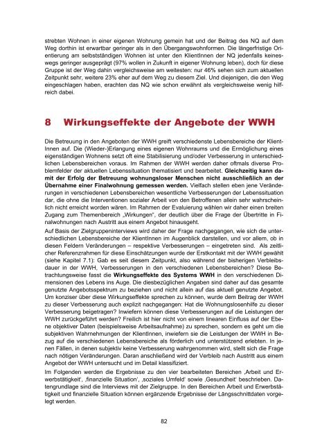 Evaluierung Wiener Wohnungslosenhilfe - L&R Sozialforschung