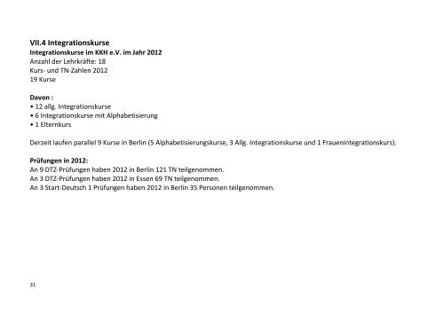 JAHRESBERICHT DES KKH E.V. 01.01.2012 - 31.12.2012