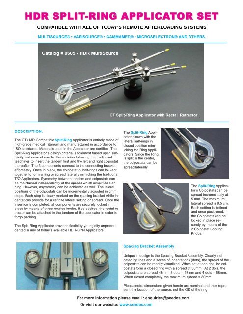 Intracavitary Catalog 2009 APRIL 02 2009:Layout 1.qxd - SeeDos, UK